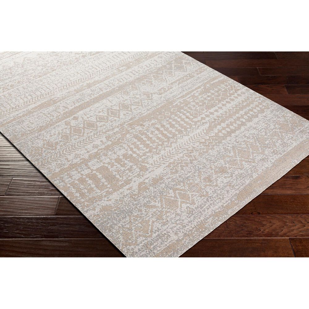 Surya Lavadora 7&#39;10&quot; x 10&#39; Light Gray, Light Beige and Cream Area Rug, , large