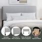 The Monday Company Emslie Upholstered Full Queen Headboard in Gray, , large