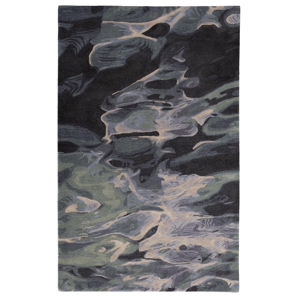 Feizy Amira 3"6" x 5"6" Green and Blue Area Rug, , large