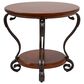 Furniture of America Mayo End Table in Brown Cherry, , large