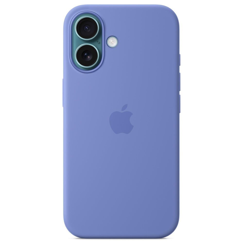 Apple Silicone Case with MagSafe for iPhone 16 in Periwinkle, , large