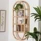 Baxton Studio Labonita 42" Arched Wall Shelf in Natural Brown, , large