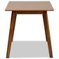 Baxton Studio Maila Dining Table in Walnut Brown - Table Only, , large
