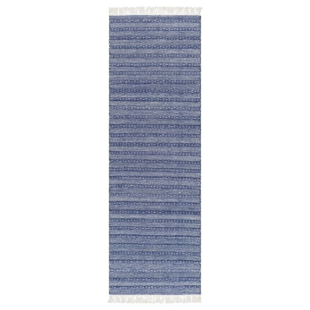 Surya Azalea 2"6" x 8" Blue, Denim, Ivory and White Runner, , large