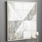 Maple and Jade 39" x 39" Abstract Wall Art in White, Taupe and Gray, , large