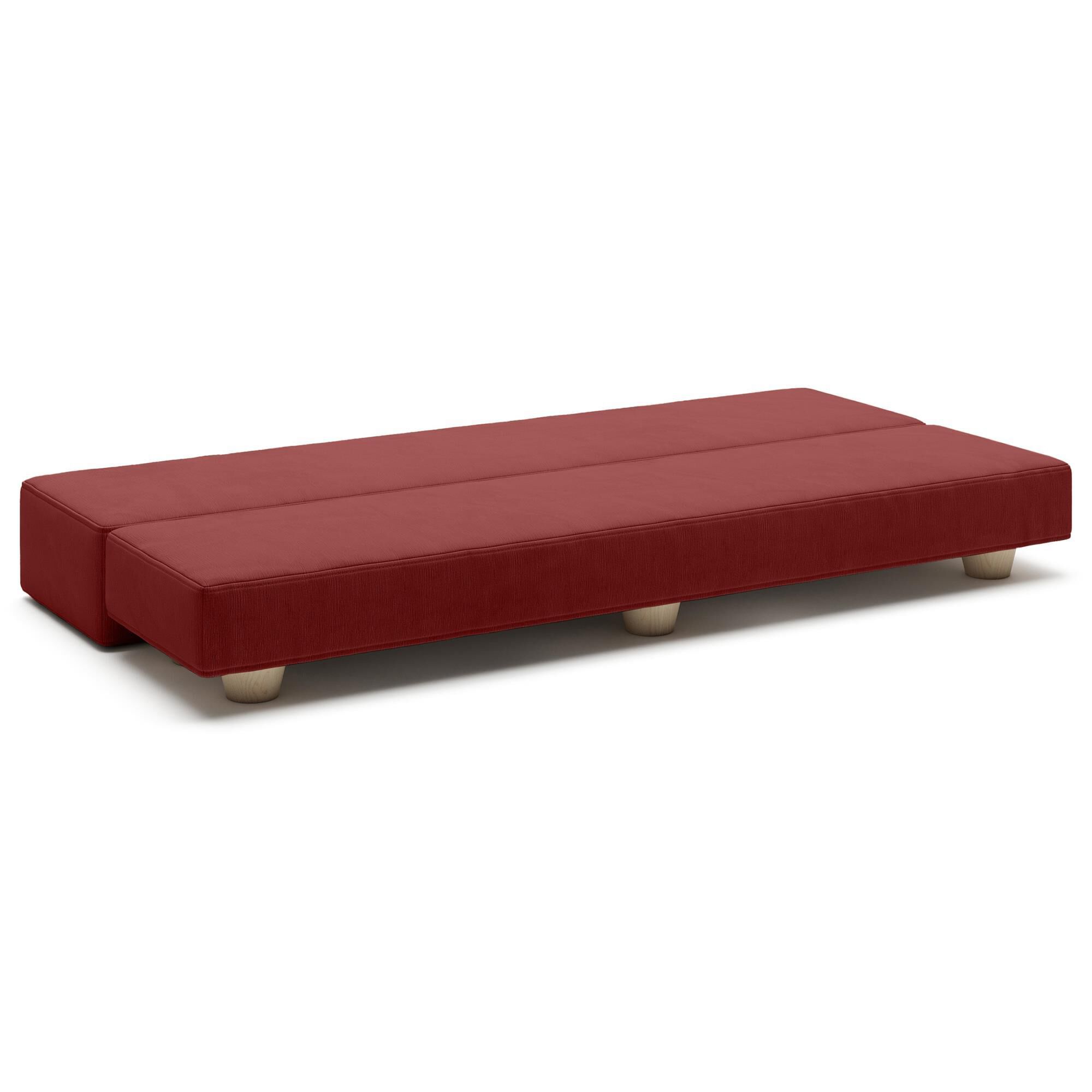 Jaxx Camden Twin Fold-Out Bench in Berry