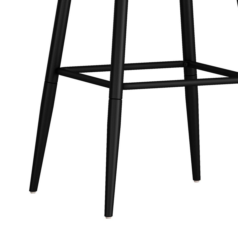 Richlands Furniture Beau Adjustable Swivel Stool with Green Upholstery in Black, , large