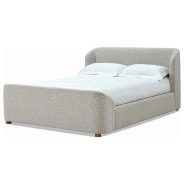 Urban Home Kiki Upholstered Platform Bed in Cotton Ball Boucle, , large