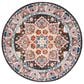 Safavieh Riviera 6"7" Round Beige and Charcoal Area Rug, , large