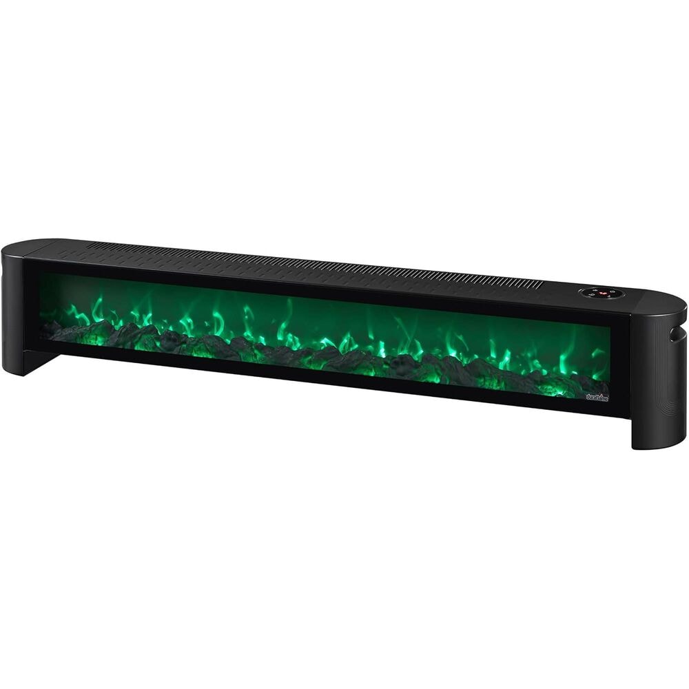 Classic Flame Duraflame 1500-Watt Electric Baseboard Space Heater with Thermostat and Remote Control, , large