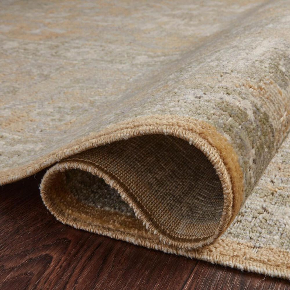 Chris Loves Julia x Loloi Rosemarie 5&#39; Round Gold and Sand Area Rug, , large