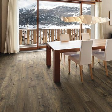 Paramount Barnwood Cathedral Brown Hickory Hand Scraped Hardwood, , large
