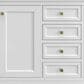 James Martin Vanities Chicago 72" Double Bathroom Vanity in Glossy White with Single Hole 3 cm White Zeus Quartz Top and Rectangular Sinks, , large