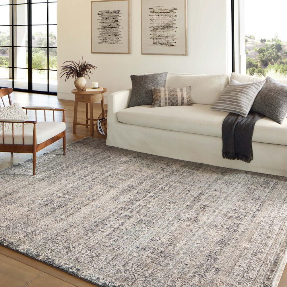 Amber Lewis x Loloi Alie 5&#39;3&quot; x 7&#39;9&quot; Sky and Stone Area Rug, , large