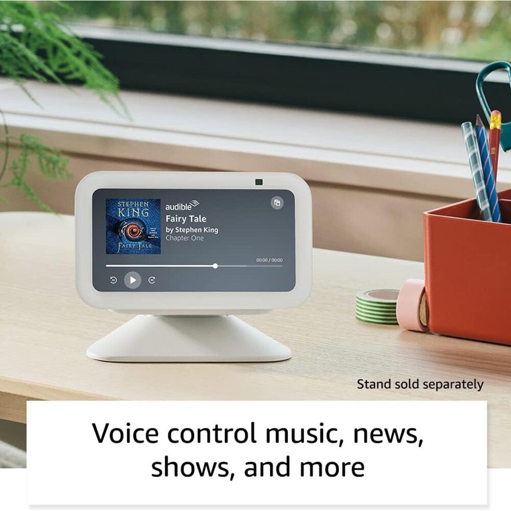 Amazon Echo Show 5 3rd Gen Smart display with deeper bass and clearer sound in Glacier White, , large