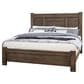 Viceray Collections Crafted Oak King Poster Bed in Aged Gray, , large