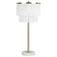 Classy Art Wholesalers Tassel Elegance II Table Lamp in Gold and White, , large
