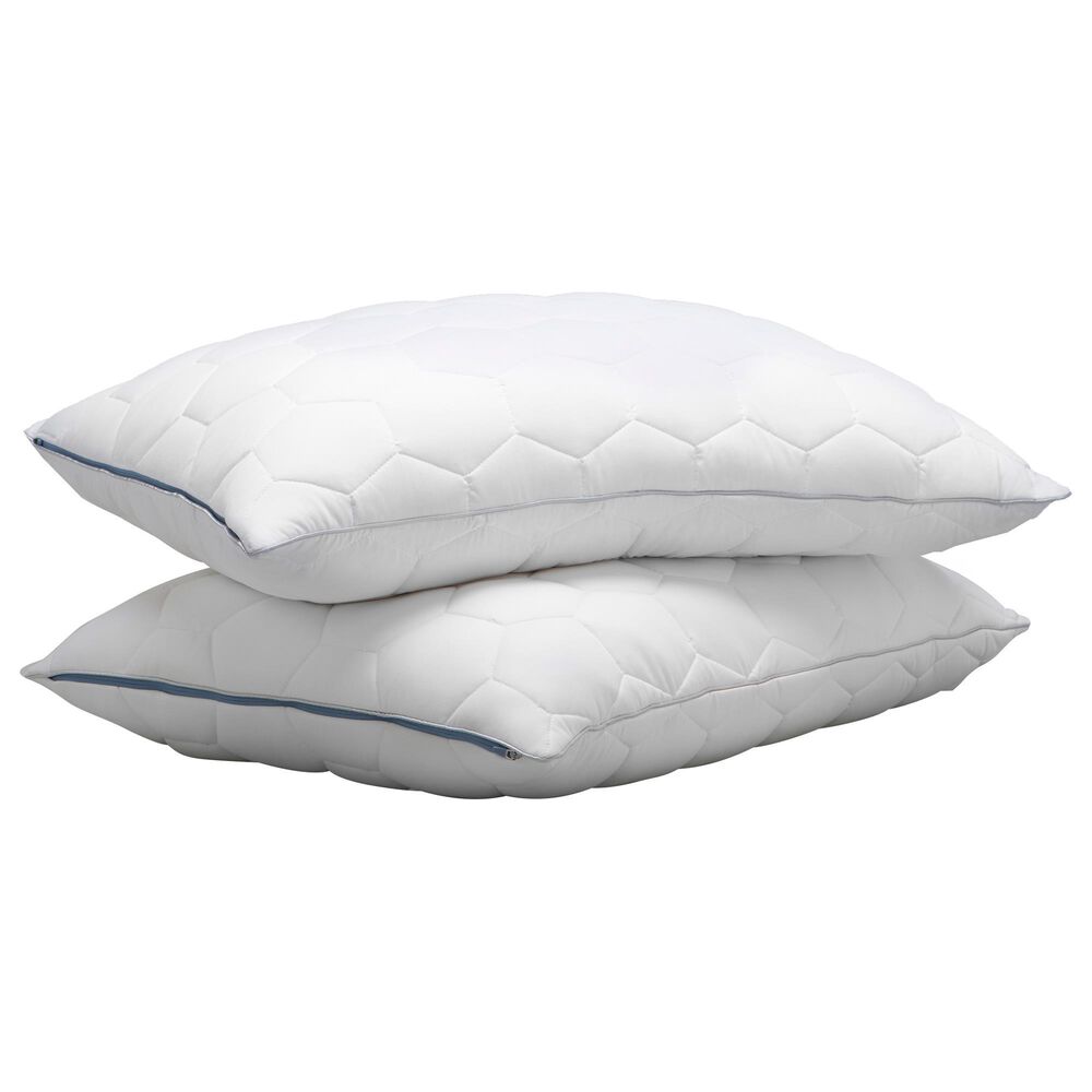 SHEEX Ven-Tech King Stomach and Back Sleeper Bed Pillow in Bright White, , large