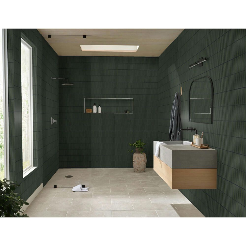 Shaw Embrace Fern 11.5" x 11.75" Glass Mosaic Sheet, , large