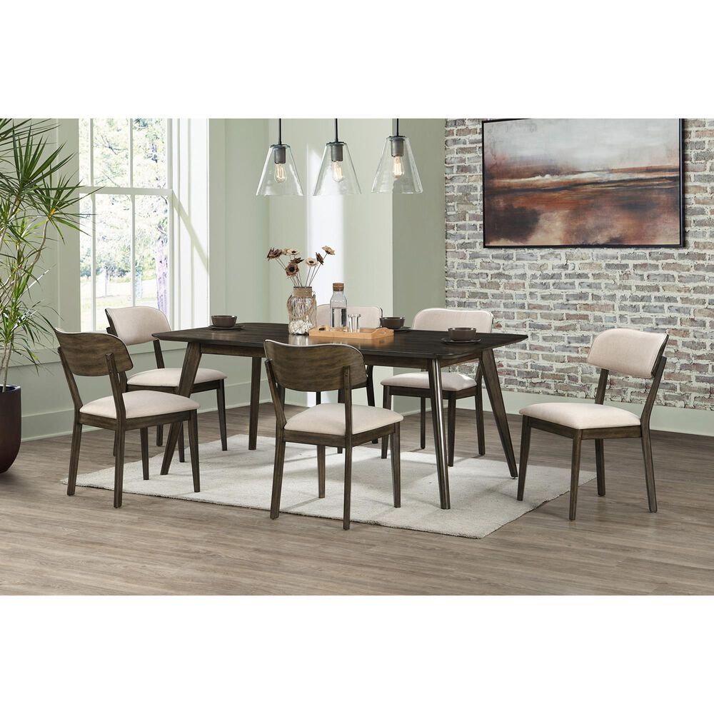 New Heritage Design Rex Dining Table in Walnut Brown - Table Only, , large