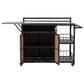 Hearth and Haven Patio Serving Cart in Dark Brown, , large
