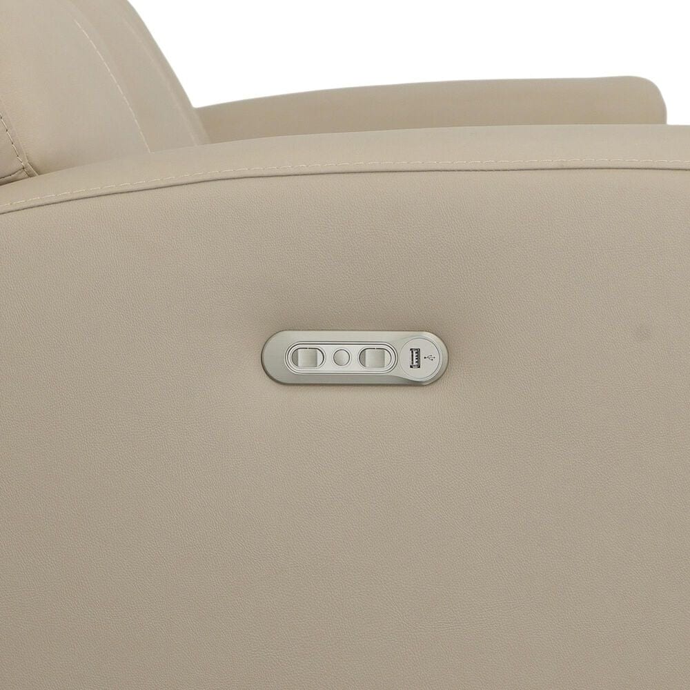 Flexsteel Jarvis Power Reclining Sofa with Headrests in Parchment, , large