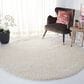 Safavieh Venus Shag 2"7" Round Ivory Area Rug, , large