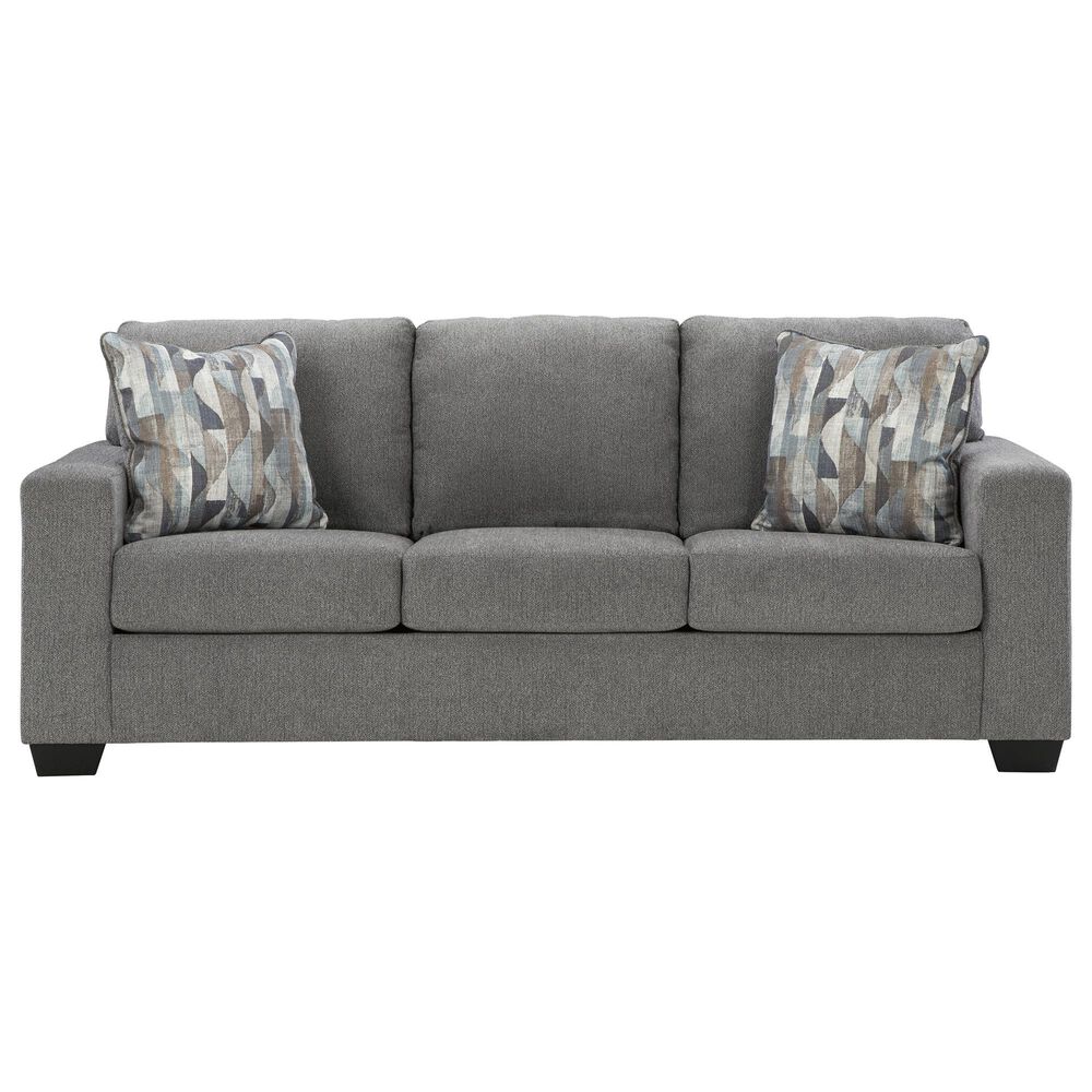 Ashley Deltona Stationary Sofa and Loveseat Set in Graphite, , large