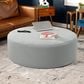 Jaxx Candler Round Ottoman in Silver, , large