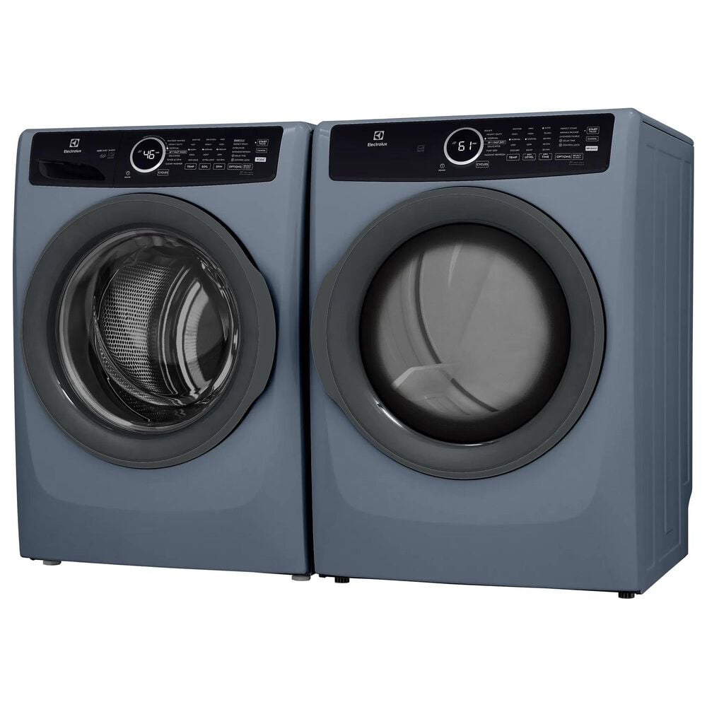 Electrolux 400 Series 4.5 Cu. Ft. Front Load Washer and 8 Cu. Ft. Electric Dryer Laundry Pair in Denim Blue, , large