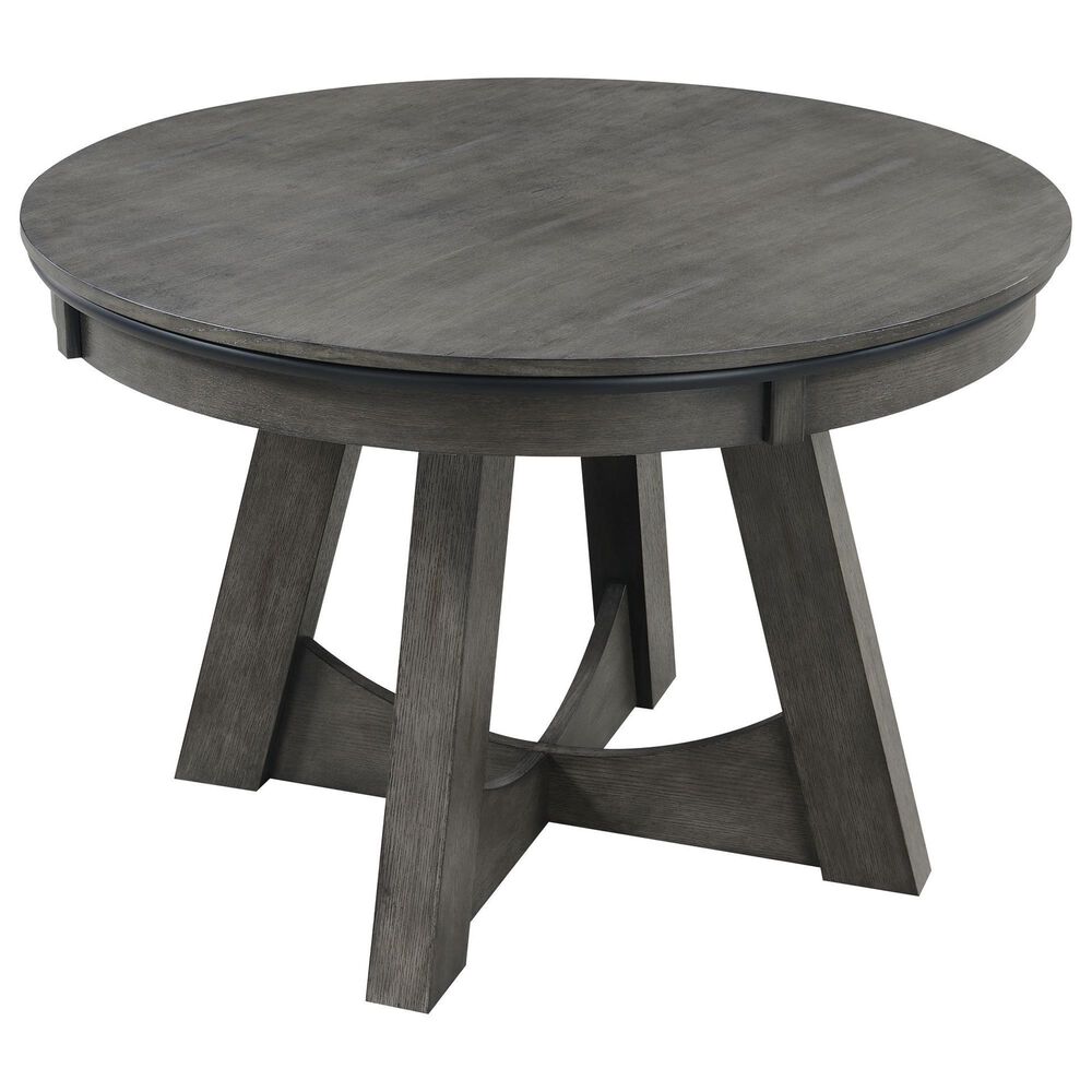 Mayberry Hill Prince Round Game Table in Gray, , large