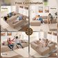 HOMLUX 104" Cloud Sectional Couch Upholstered Modular Sofa with Left L-Shape Chaise, Corduroy Fabric in Camel, , large