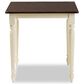 Baxton Studio Napoleon Dining Table in Antique cherry and Buttermilk - Table Only, , large