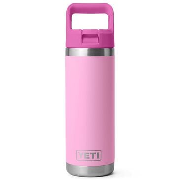 YETI Rambler 18 Oz Water Bottle with Straw Cap in Power Pink and Wildflower, , large