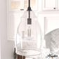 Hunter Dunshire 10.5" 1-Light Medium Pendant with Clear Shade in Noble Bronze, , large