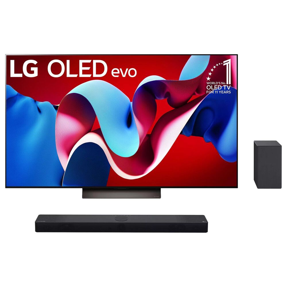 LG 83" 4K OLED TV w/ Soundbar Sys, , large