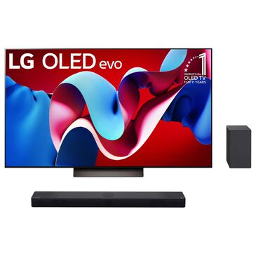 LG 83" 4K OLED TV w/ Soundbar Sys, , large
