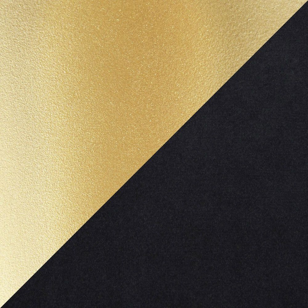 LumiSource Fuji Side Chair with Black Velvet Cushion in Gold (Set of 2), , large