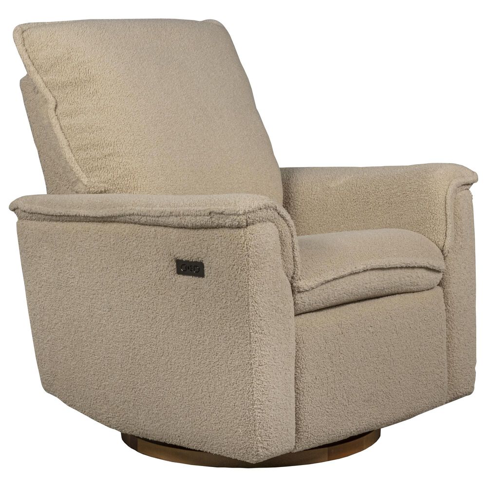 Baby Appleseed Anza Power Swivel Glider Recliner in Taupe, , large