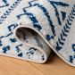 Safavieh Tulum Transitional  2" x 9" Ivory and Navy Runner, , large