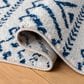 Safavieh Tulum Transitional 2" x 9" Ivory and Navy Runner, , large
