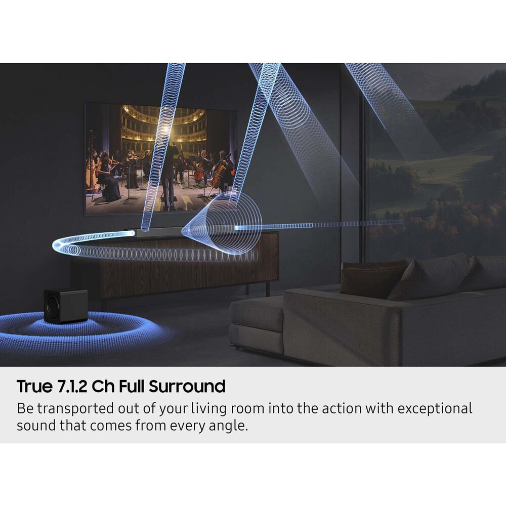 Samsung Q-Series 7.1.2 Channel Soundbar with Wireless Subwoofer in Titan Black, , large