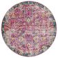 Surya Harput HAP-1013 5"3" Round Garnet, Blue and Teal Area Rug, , large