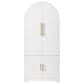 HOMLUX 72" Tall Arched Kitchen Pantry Cabinet in White, , large