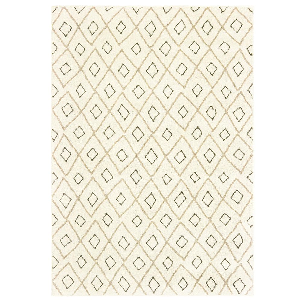 Oriental Weavers Carson 3943G 9"10" x 12"10" Ivory Area Rug, , large
