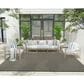 Nourison Courtyard Black and White 8" x 10" Indoor/Outdoor Area Rug, , large