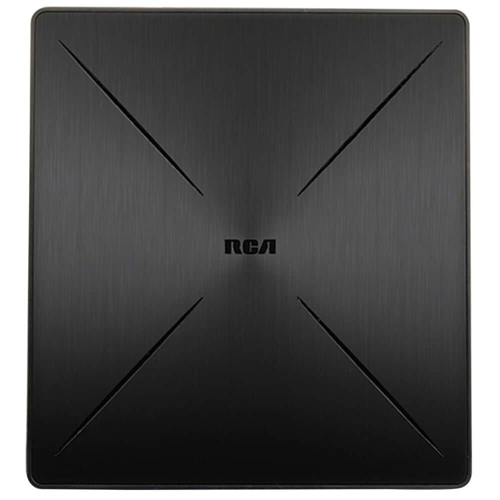 RCA SLIVR Amplified Indoor Flat HDTV Antenna Multi Directional, , large