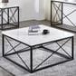 Crystal City Skyler Cocktail Table in White Marble, , large