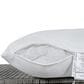 HOMLUX 5-Piece Outdoor Conversation Set with 2 Extendable Side Tables and Gray Rattan in White, , large
