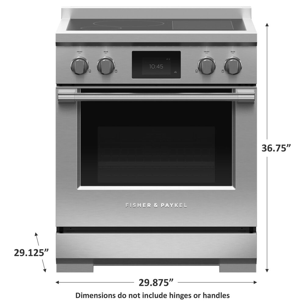 Fisher &amp; Paykel 30&quot; Professional Induction Range in Stainless Steel, , large